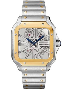 Cartier Santos De Cartier Large skeleton WHSA0019