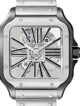 Cartier Santos De Cartier Large skeleton WHSA0027